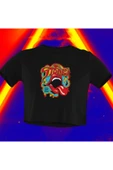 playbackmoda Crop-top Rollıng Stones Baskılı Yarım Tişört thumbnail 1