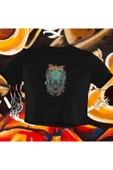 playbackmoda Crop-top Slipknot Baskılı Yarım Tişört thumbnail 1