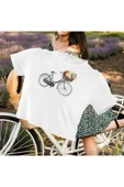 playbackmoda Crop Top Bisiklet Baskılı Yarım Tişört thumbnail 2