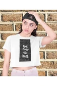 playbackmoda Crop-top Pink Floyd Baskılı Yarım Tişört thumbnail 1