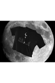 playbackmoda Crop-top Aya Tırmanan Astronotlar Baskılı Yarım Tişört thumbnail 1