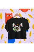playbackmoda Crop-top Korsan Tavşan Baskılı Yarım Tişört thumbnail 1