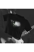 playbackmoda Crop-top Rocker Baskılı Yarım Tişört thumbnail 1