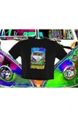 playbackmoda Crop-top Wolksvagen T1 Baskılı Yarım Tişört thumbnail 1