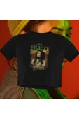 playbackmoda Crop Top Bob Marley Baskılı Yarım Tişört thumbnail 1