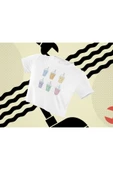 playbackmoda Crop-top Pop Art Milk Shake Baskılı Yarım Tişört thumbnail 2
