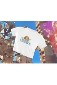 playbackmoda Crop-top Pop Art Baby Angel Baskılı Yarım Tişört thumbnail 1