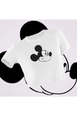 playbackmoda Crop-top Miki Mouse Baskılı Yarım Tişört thumbnail 1
