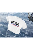 playbackmoda Crop-top Nasa Baskılı Yarım Tişört - 1