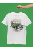 playbackmoda LAND ROVER , SERİES3 , YEŞİL , ÇİZİM , BASKILI TİŞÖRT thumbnail 1