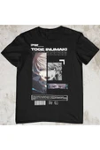 playbackmoda Akiki Tasarım, Toge Inumaki, Anime - Manga, Siyah Oversize Tişört, L Beden thumbnail 1