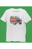 playbackmoda Owersize Tasarım Land Rover Defender Baskılı Tişört - 1
