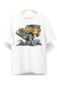 playbackmoda Owersize Tasarım Toyota Jeep Baskılı Tişört thumbnail 1