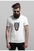 playbackmoda Oversize Sakallı Kurukafa Tasarım Baskılı Oversize Tişört thumbnail 1