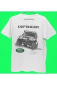 playbackmoda Owersize Tasarım Land Rover Defender Baskılı Tişört thumbnail 1