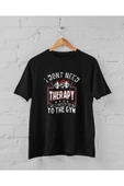 playbackmoda Owersize I Dont Need Therapy Yazı Tasarım Baskılı Tişört thumbnail 1