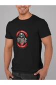 playbackmoda Oversize Motosiklet Hell Roads Garage Tasarım Baskılı Oversize Tişört - 1