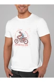 playbackmoda Oversize Motorsiklet Ride Yazı Tasarım Baskılı Oversize Tişört thumbnail 1