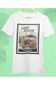 playbackmoda Owersize Tasarım Land Rover Series3 Baskılı Tişört thumbnail 1