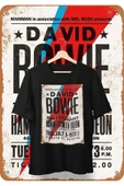 playbackmoda Owersize Tasarım Rock Poster David Bowıe Baskılı Tişört thumbnail 2