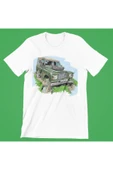 playbackmoda LAND ROVER , DEFENDER , SRİES3 , YEŞİL , BASKILI TİŞÖRT thumbnail 1