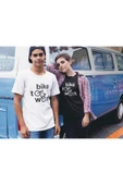 playbackmoda Akiki Tasarım, Işe Bisikletle Gitme Günü, Bisiklet Fanatikleri, Siyah Oversize Tişört, S Beden thumbnail 2