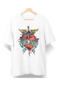 playbackmoda Owersize Tasarım Rock Poster Bon Jovi Baskılı Tişört thumbnail 1