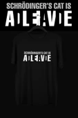 playbackmoda Akiki Tasarım, Schrödinger'in Kedisi-quantum Fiziği, Bilimsel Tasarım, Siyah Oversize Tişört, L thumbnail 1