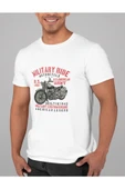 playbackmoda Owersize Motorsiklet Military Ride Yazı Tasarım Baskılı Tişört thumbnail 1