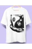 playbackmoda Owersize Tasarım Vosvos Volkswagen T1, T2,t3 Baskılı Tişört thumbnail 1