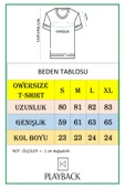 playbackmoda Oversize Always Drive Yazı Tasarım Baskılı Oversize Tişört thumbnail 3