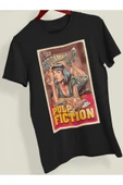 playbackmoda Owersize Film Afiş Pulp Fıctıontasarım Baskılı Tişört thumbnail 1