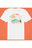 playbackmoda Owersize Paradise Kurukafa Tasarım Baskılı Tişört thumbnail 1