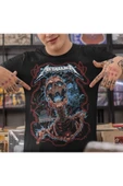 playbackmoda Owersize Tasarım Rock Poster Metallica Baskılı Tişört thumbnail 2