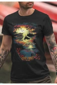 playbackmoda Owersize Müzik Guns N Roses Tasarım Baskılı Tişört thumbnail 2
