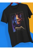 playbackmoda Owersize Tasarım Rock Poster Metallica Baskılı Tişört thumbnail 1