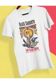 playbackmoda Owersize Tasarım Rock Poster Black Sabath Baskılı Tişört thumbnail 1