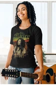 playbackmoda Owersize Tasarım Rock Poster Bob Marley Baskılı Tişört - 2