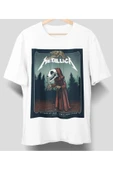 playbackmoda Owersize Tasarım Rock Poster Metallica Baskılı Tişört - 1