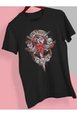 playbackmoda Owersize Tasarım Rock Poster Guns And Roses Baskılı Tişört thumbnail 1