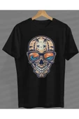 playbackmoda Owersize Ilustrasyon Korsan Kurukafa Tasarım Baskılı Tişört thumbnail 1