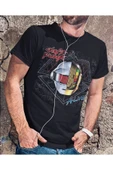 playbackmoda Owersize Müzik Gurup Deft Punk Tasarım Baskılı Tişört thumbnail 2