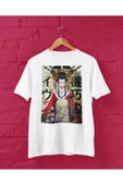 playbackmoda Owersize Tasarım Japon Geyşa Baskılı Tişört thumbnail 1