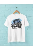 playbackmoda Owersize Tasarım Offroad Toyota Jeep Baskılı Tişört thumbnail 1