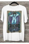 playbackmoda Owersize Müzik Graveyard Tasarım Baskılı Tişört thumbnail 1