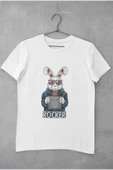 playbackmoda Owersize Rocker Tavşan Tasarım Baskılı Tişört thumbnail 1