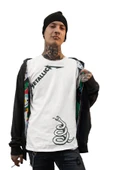 playbackmoda Oversize Albüm Kapakları Metallica Black Book Tasarım Baskılı Oversize Tişört thumbnail 2