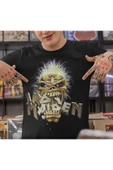 playbackmoda Owersize Tasarım Rock Poster Iron Maıden Baskılı Tişört thumbnail 2