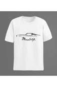 playbackmoda Owersize Mustang Silüet Tasarım Baskılı Tişört thumbnail 1