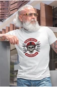 playbackmoda Oversize Motosiklet Rebel Skull Tasarım Baskılı Oversize Tişört thumbnail 1